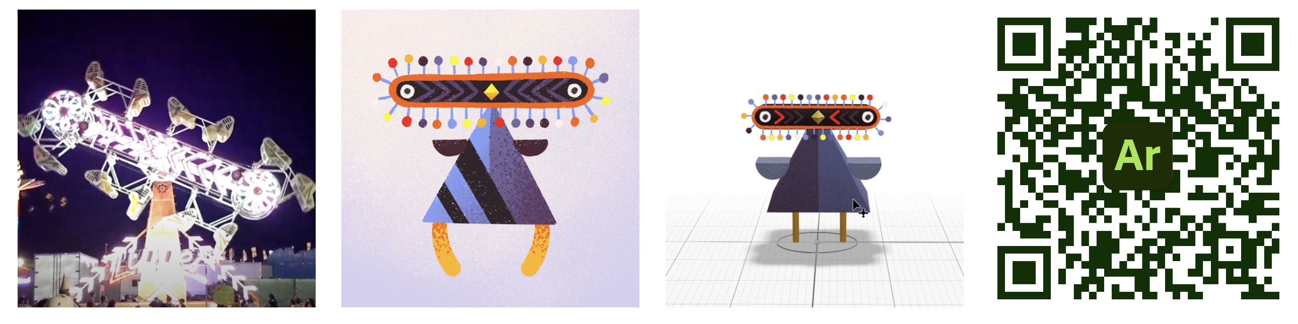 Zip — AR character based on The Zipper carnival ride