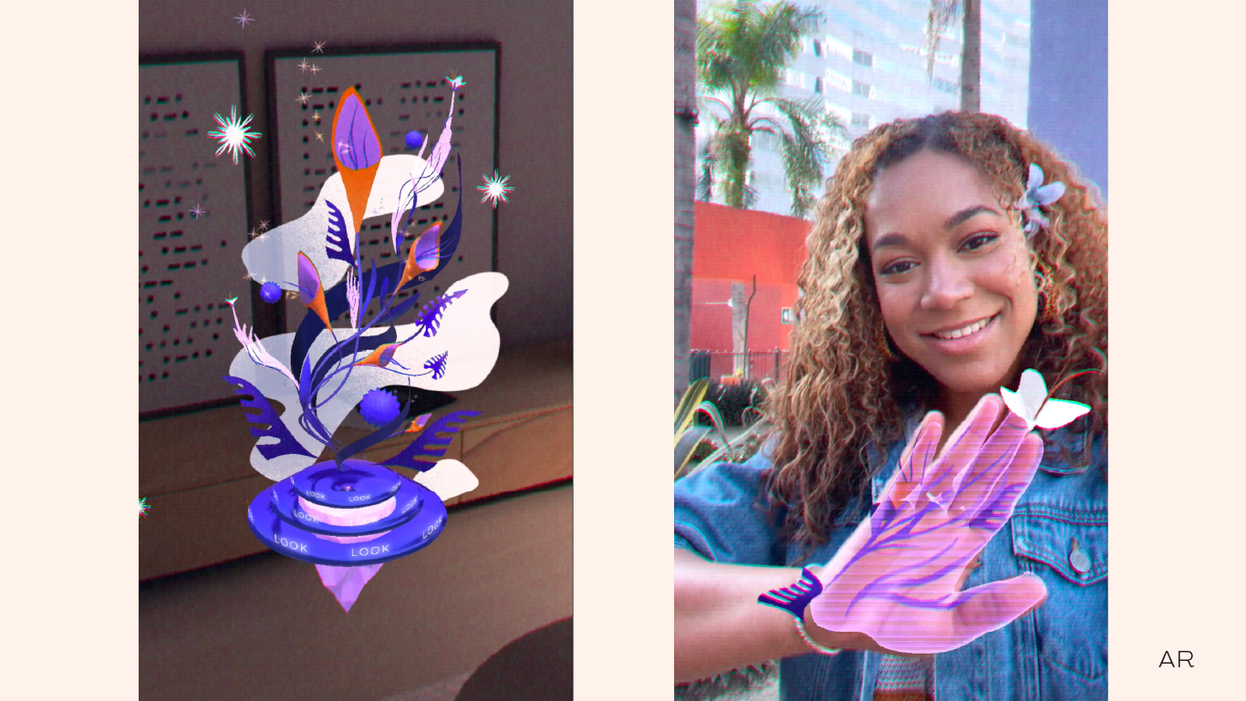 Biophonic AR experience — the responsive plant entity in augmented reality