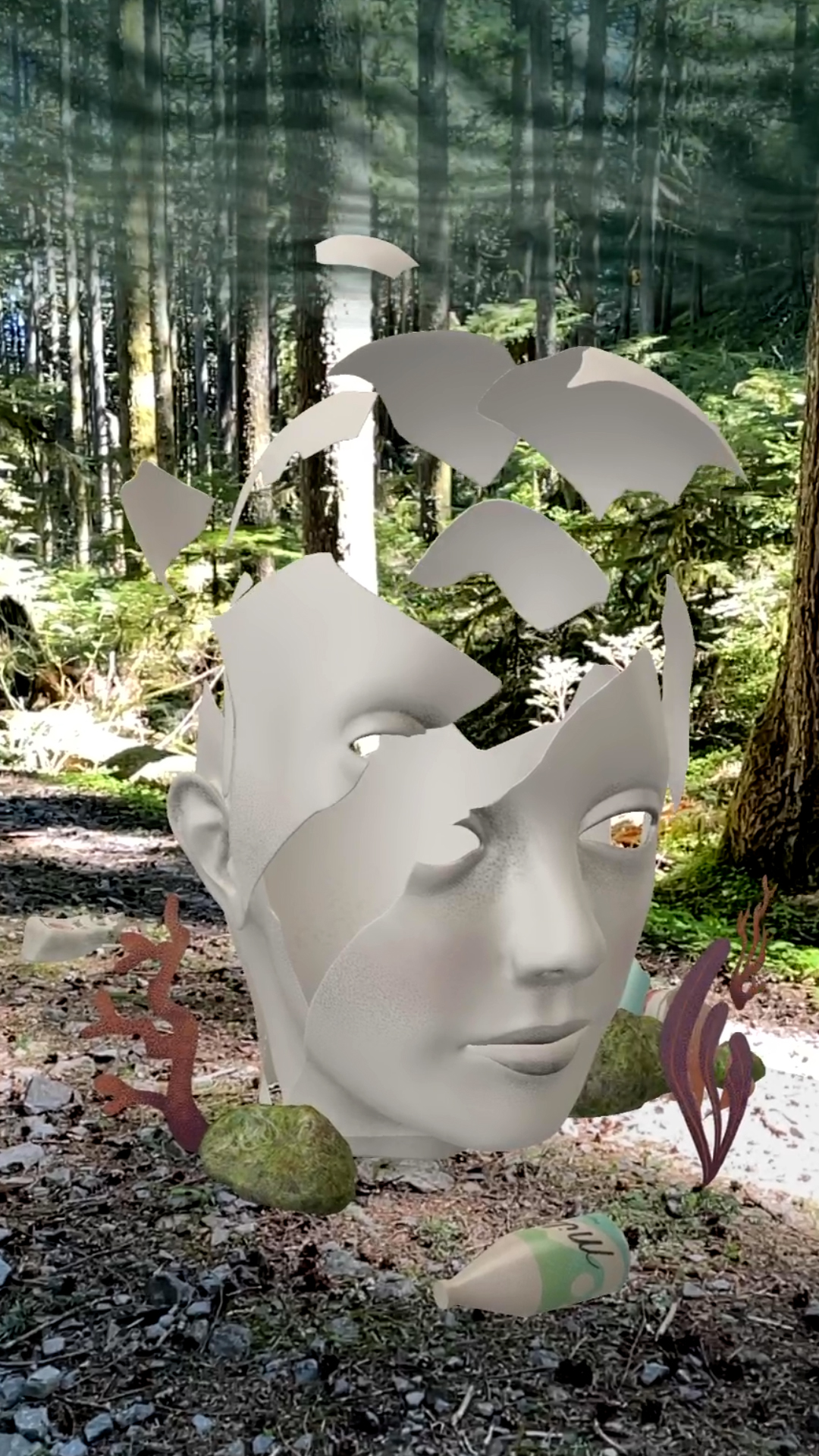 Earth Day AR — particle explosion visualization for climate data