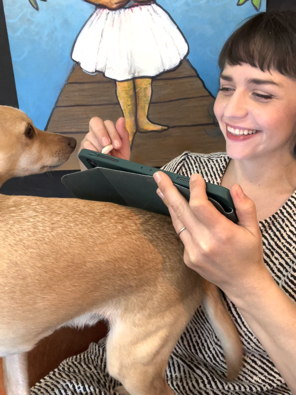 International Women's Day — illustration drawing process, figure two