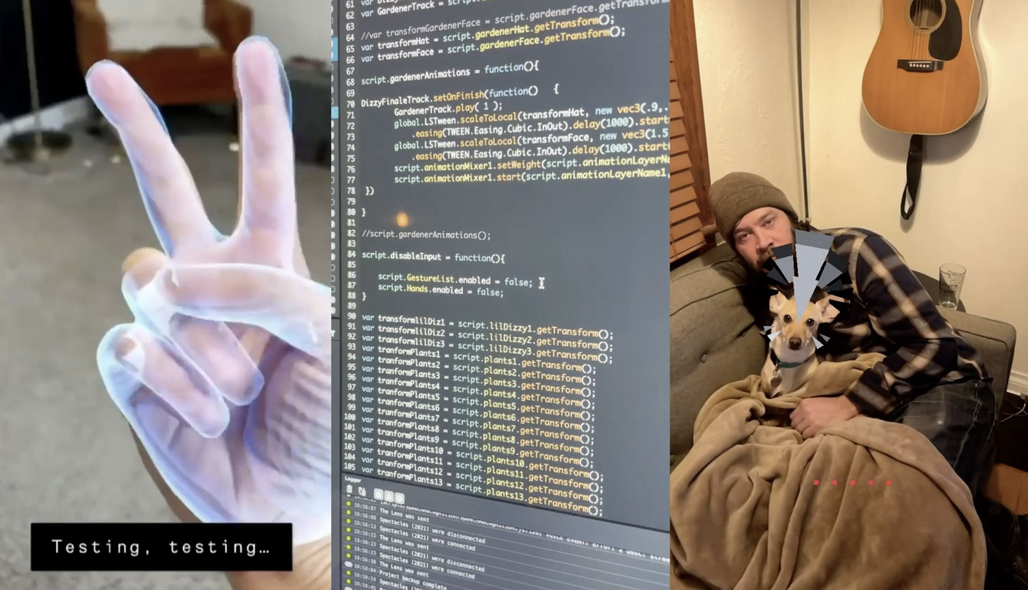 Functional prototype testing — basic scene layout for interaction and spatial testing