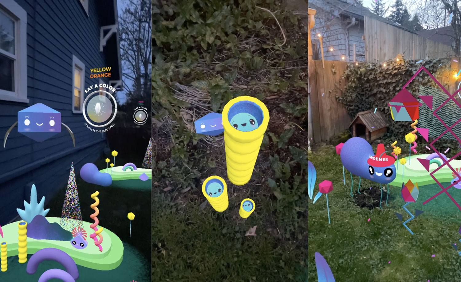 The Future Garden — composite design variations and AR environment compositions