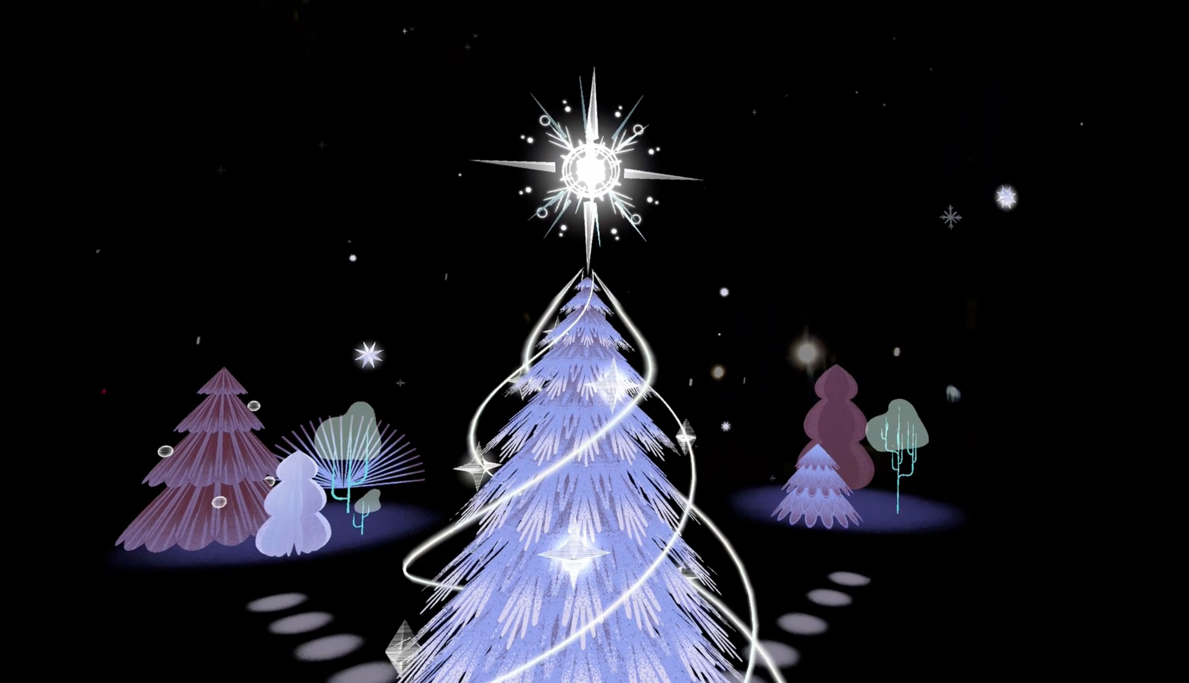 Interactive elements in Lens Studio — ornaments and star fragments