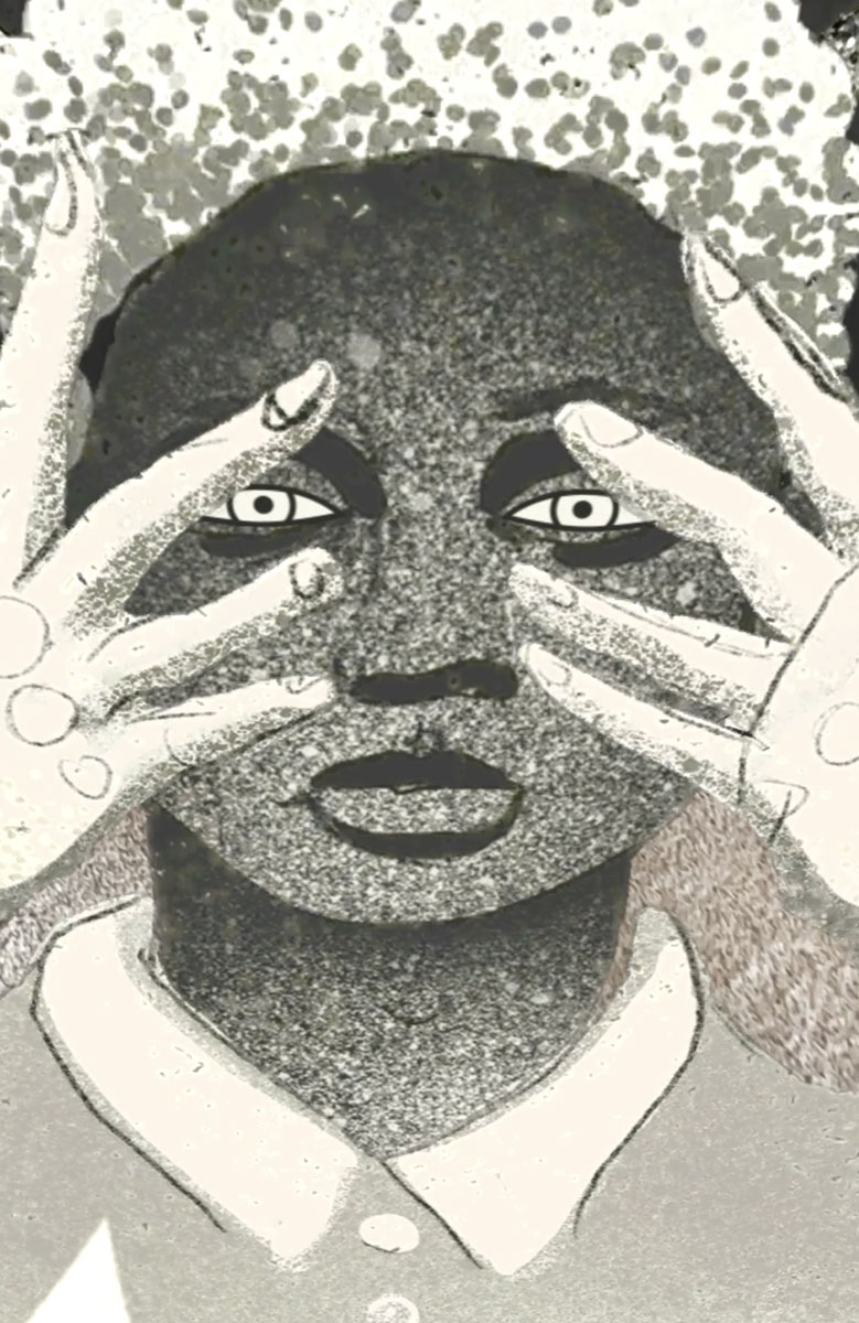 White Washing AR — close-up detail of the augmented reality artwork